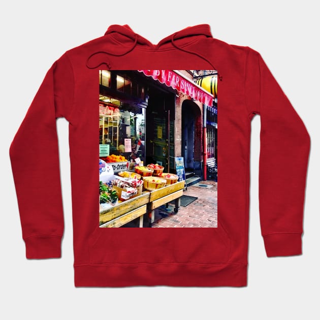 Boston MA - Fruit Stand Hoodie by SusanSavad